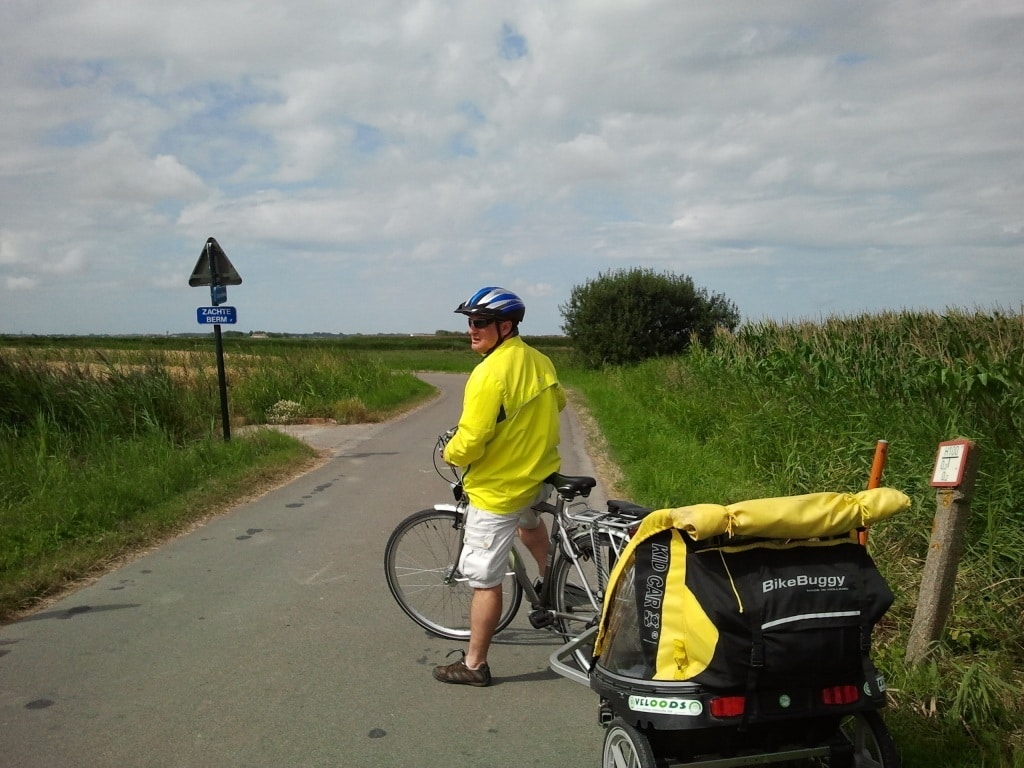 Carril bici hacia Oostende