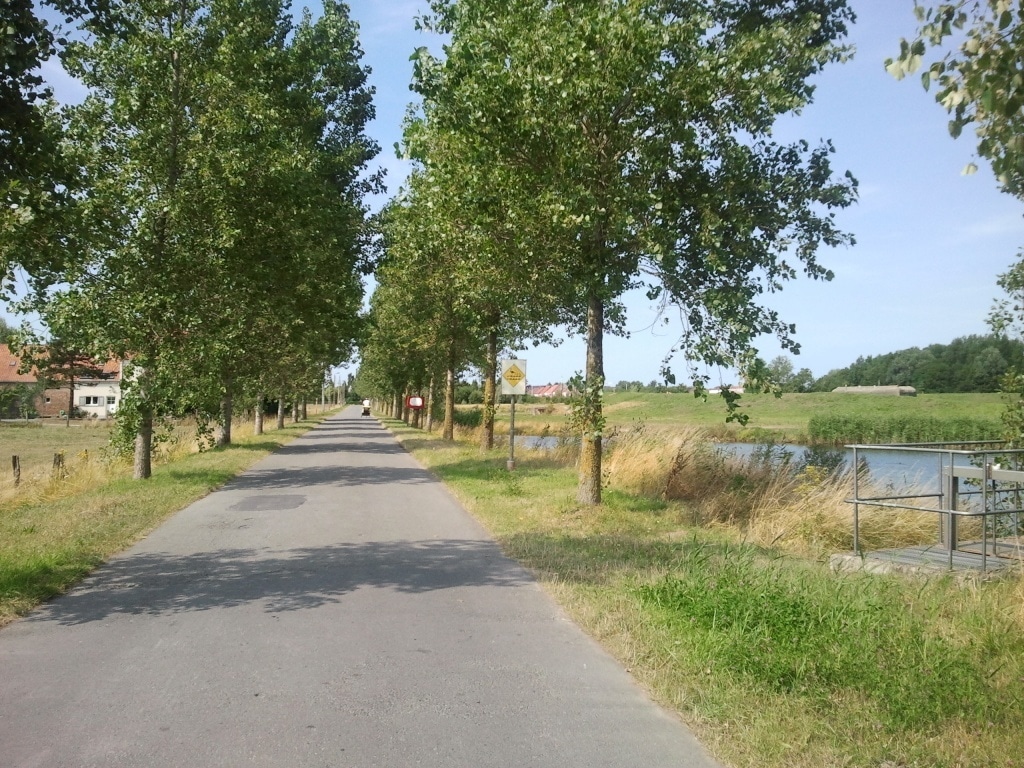 Ruta circular en bicicleta.Ostende -Oudenburg- Ostende (30km)
