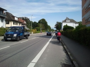 Carril bici en Friedrichshafen
