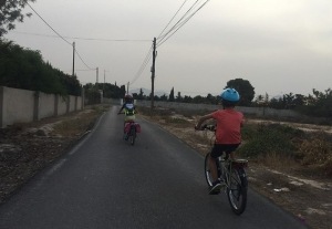Viajar en bicicleta con niños